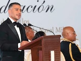 EL TITULAR de la SSPC, durante la ceremonia, el sábado pasado