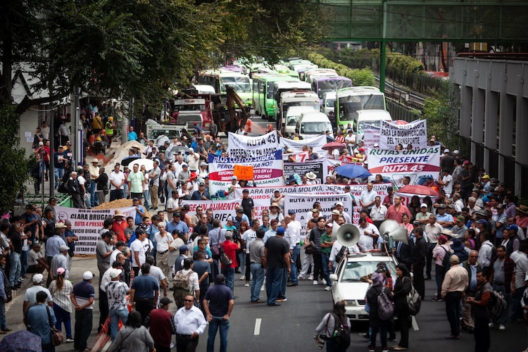 Transportistas amagan con nueva movilización en diversos puntos de la CDMX.