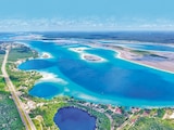 Hermosa vista de la laguna de Bacalar.