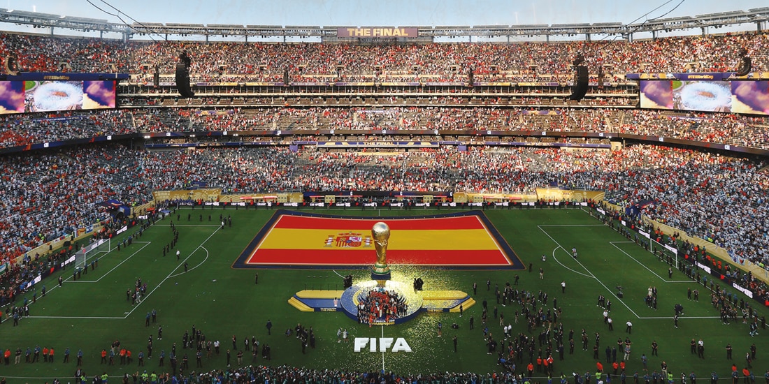 LA CANCHA del Estadio MetLife de
Nueva Jersey, ayer, tras la final