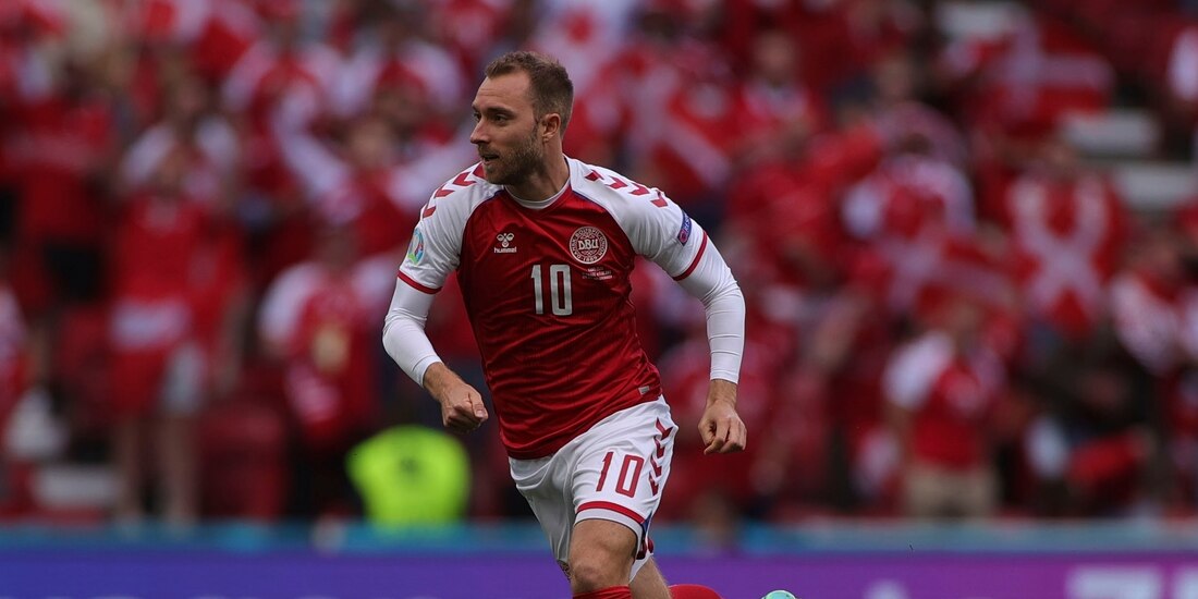 Christian Eriksen durante el partido de la Eurocopa 2021 entre Dinamarca y Finlandia en Copenhague el pasado 12 de junio.