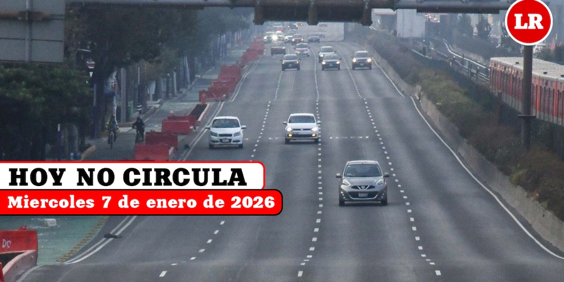 Te decimos cómo aplica el Hoy No Circula este miércoles 7 de enero de 2026 en la Zona Metropolitana del Valle de México.