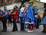 Ritual a la Santa Muerte en Tepito