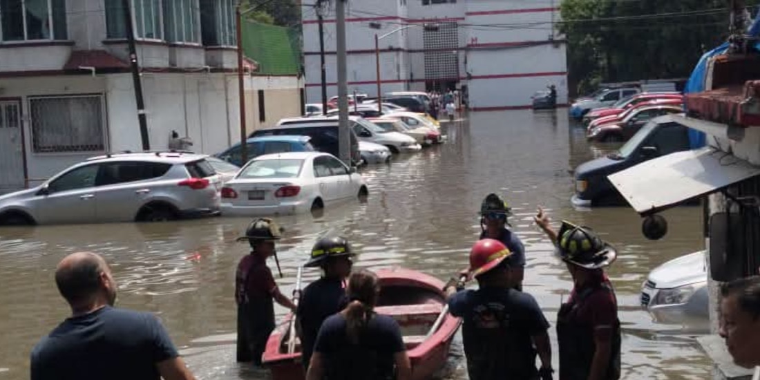 Inundaciones en Los Reyes Ixtacala