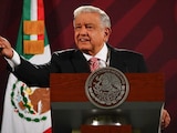 El presidente Andrés Manuel López Obrador, en conferencia matutina desde Palacio Nacional