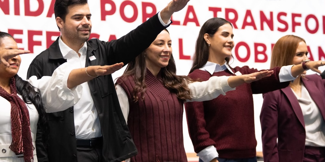 Julieta Ramírez Padilla rindió protesta como coordinadora estatal de Morena en Baja California, el 10 de octubre de 2026.