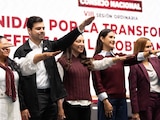 Julieta Ramírez Padilla rindió protesta como coordinadora estatal de Morena en Baja California, el 10 de octubre de 2026.