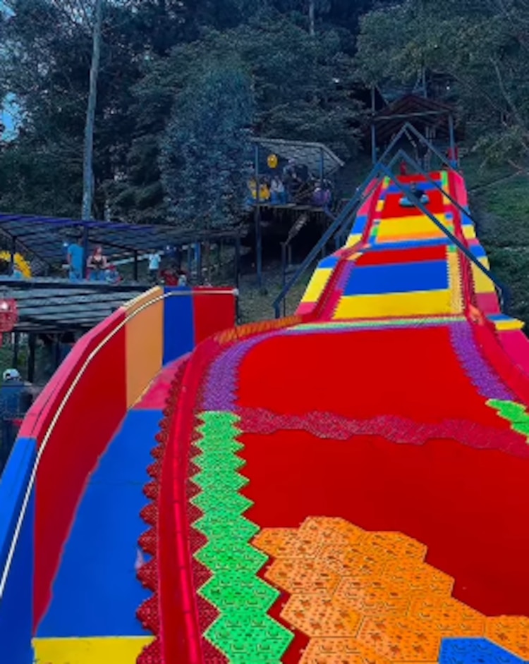 El tobogán donde ocurrió el accidente