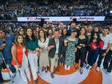 El gobernador de Jalisco, Pablo Lemus, ayer, en la presentación del programa de política social.