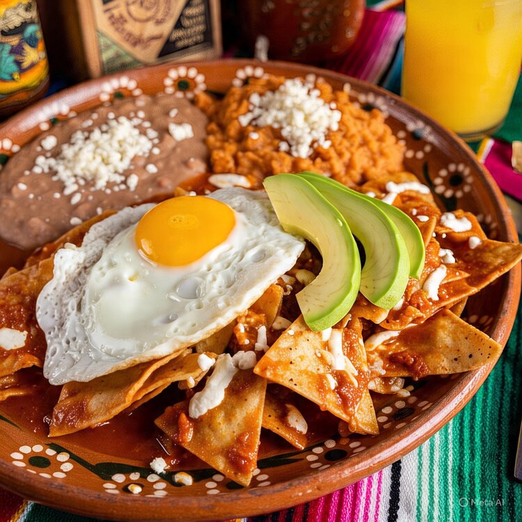 Los chilaquiles se preparan con tortilla y carne.