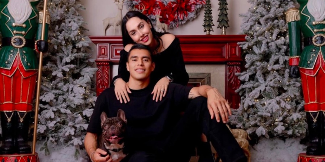 Raúl Rangel y Edith Marín en una sesión de fotos.