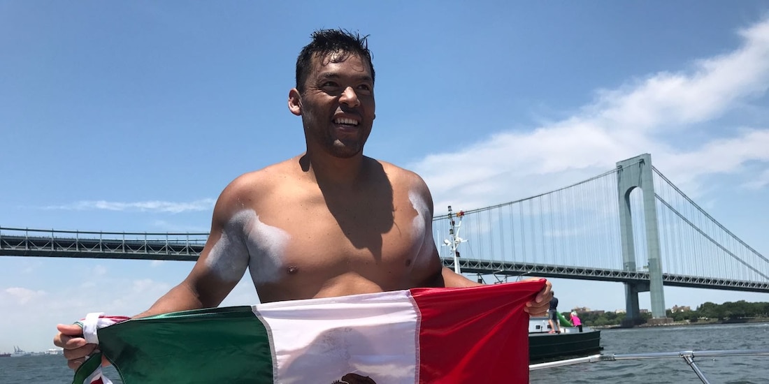 El mexicano, durante una de sus competencias.