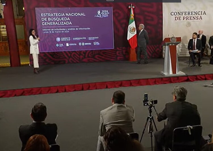 Titular de Segob en la mañanera.