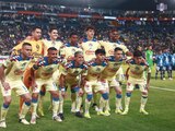 Jugadores del América antes de un partido del Torneo Clausura 2024 de la Liga MX, ante Pachuca
