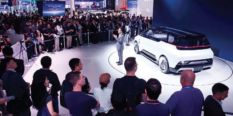 La presentación del SUV, la semana pasada, durante el evento.
