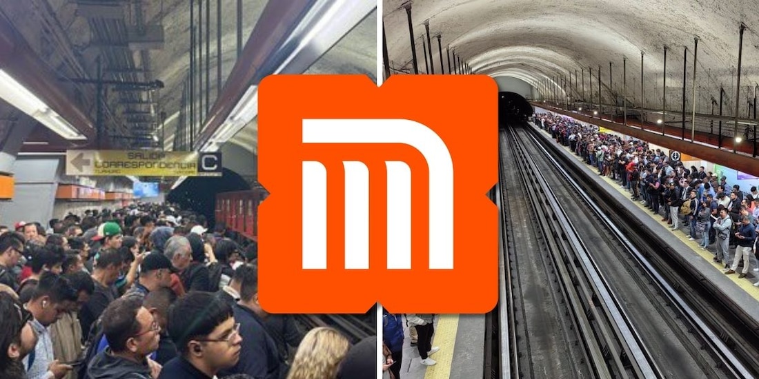 Usuarios reportan retrasos en el Metro CDMX.