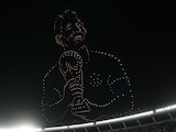 Un increíble show de drones tuvo lugar tras el último partido de Lionel Messi con Argentina.