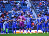 Jugadores de Cruz Azul previo a un juego en el Clausura 2024.