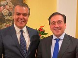 Francisco Cervantes en reunión con José Manuel Albares