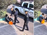 Policía agrede a jardinero en Coyoacán; SSC-CDMX lo suspende del cargo.
