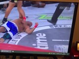 Justin Thornton, el pasado 20 de agosto, justo después de ser noqueado en una pelea de box.