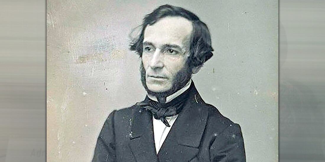 El liberal argentino Juan Bautista Alberdi, en una foto de 1850.