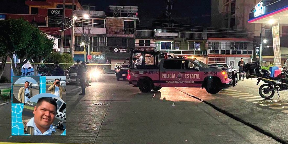 ESCENA en la que se suscitó la agresión en contra de los profesionales veracruzanos