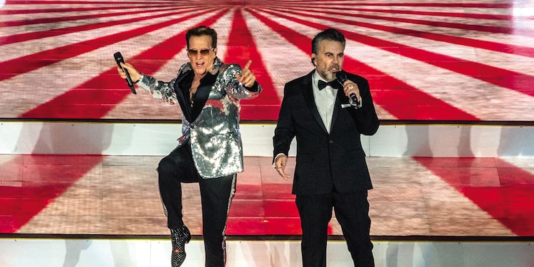 Emmanuel y Mijares cerraron el espectáculo, anoche.