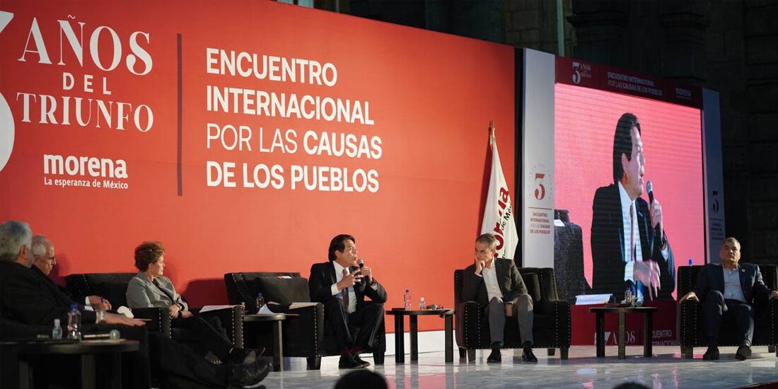 En el Encuentro Internacional por las Causas de los Pueblos, participaron los expresidentes de Brasil, Dilma Rousseff, de España, José Luis Rodríguez Zapatero, de Colombia, Ernesto Samper, de Ecuador, Rafael Correa, y de Paraguay, Fernando Lugo