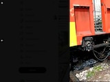 Imagen del tren que sufrió el percance.