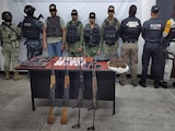 Arresto de presuntos delincuentes en Chiapas.