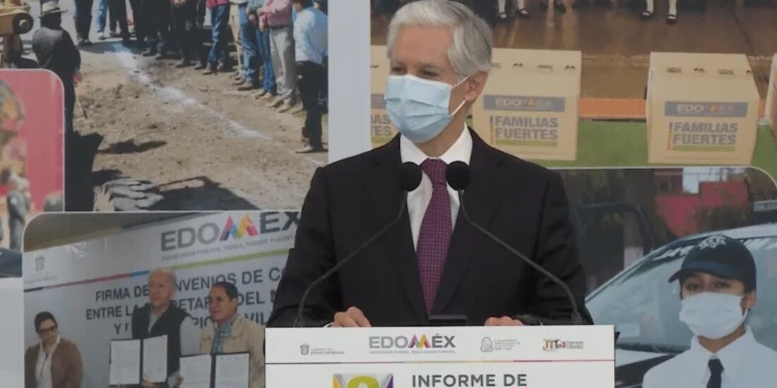 Alfredo del Mazo, gobernador del Estado de México.