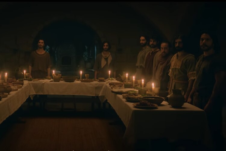 Una de las escenas emblemáticas en la de la última cena.