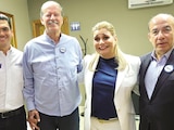 DE IZQ. a der.: Jorge Romero, Vicente Fox, Maru Campos y Felipe Calderón, el sábado.
