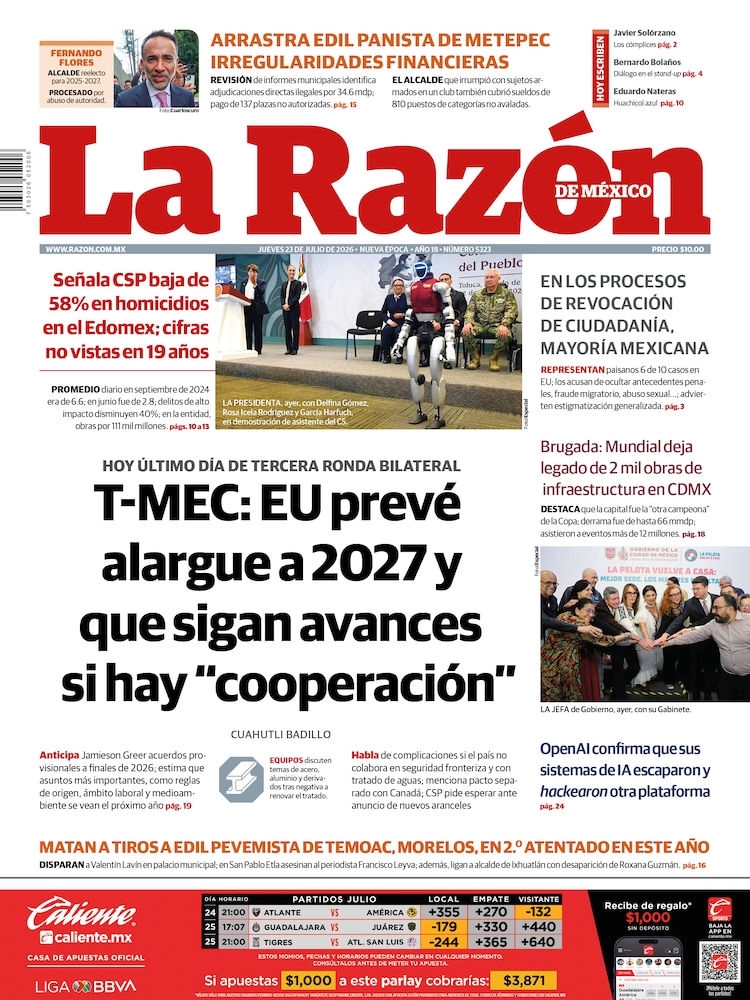 La Razón 23 Julio 2026