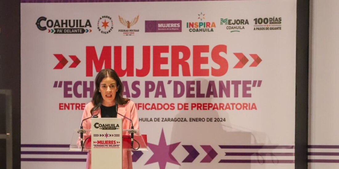 La presidenta honoraria de Inspira Coahuila resaltó el compromiso con las mujeres.