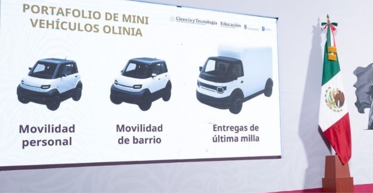 Modelos de Olinia, el auto eléctrico mexicano
