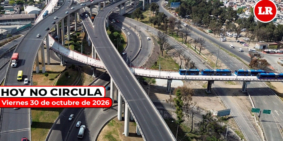 No olvides revisar cómo aplica el Hoy No Circula este viernes 30 de octubre de 2026.