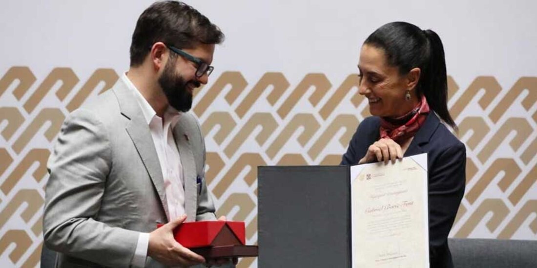 Gabriel Boric agradeció a Claudia Sheinbaum y se dijo confiado en tener en México a un aliado para trabajar juntos por la recuperación post-pandemia