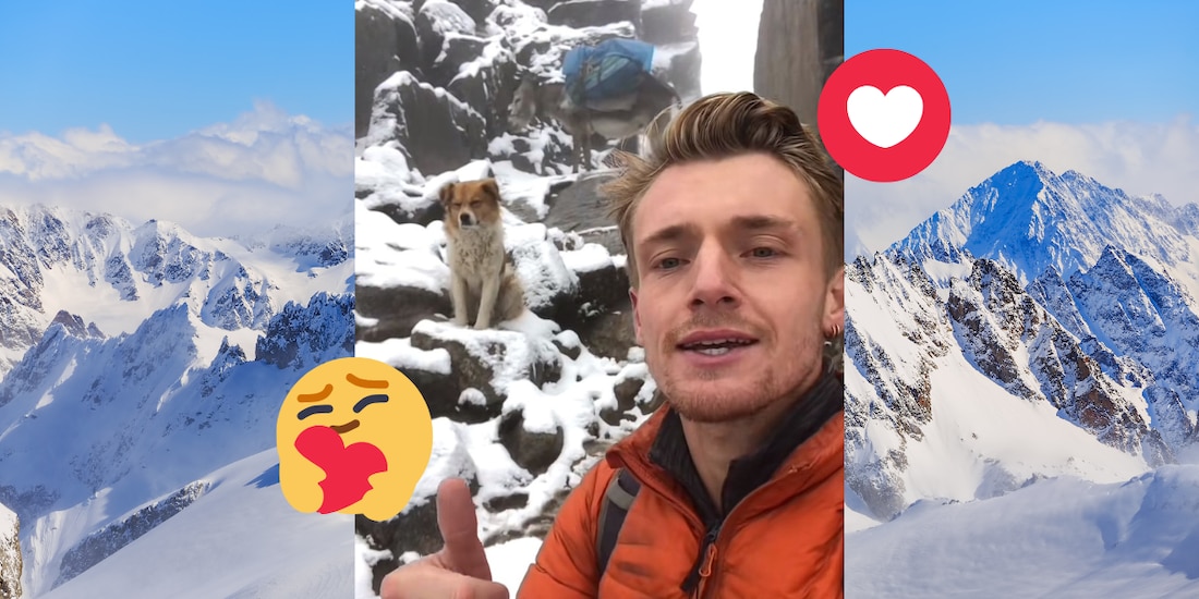 Perrito rescata a influencer y se vuelve viral