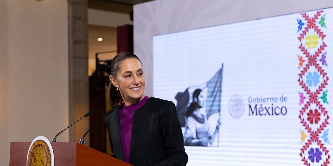 En la imagen, la Presidenta Claudia Sheinbaum durante su conferencia matutina de este 11 de diciembre.