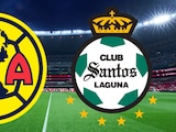 América y Santos miden fuerzas en el Estadio Azteca.