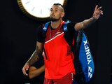 Nick Kyrgios, previo a un partido en el Abierto de Australia