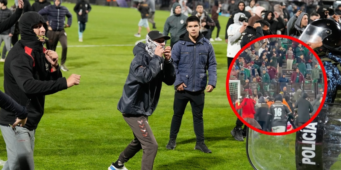 Aficionados del Platense protagonizan bronca con fans del Fluminense en la Copa Libertadores