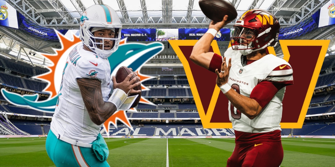 Dolphins y Commanders protagonizan el primer juego de la NFL en Madrid.
