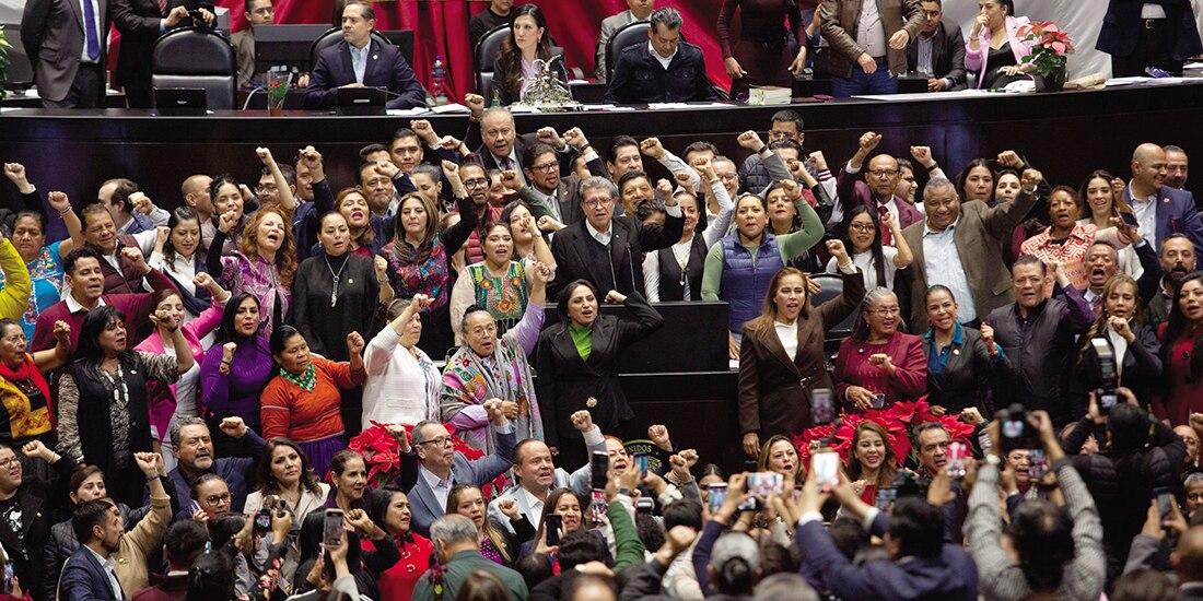 Diputados de la 4T en San Lázaro, el pasado 4 de diciembre.