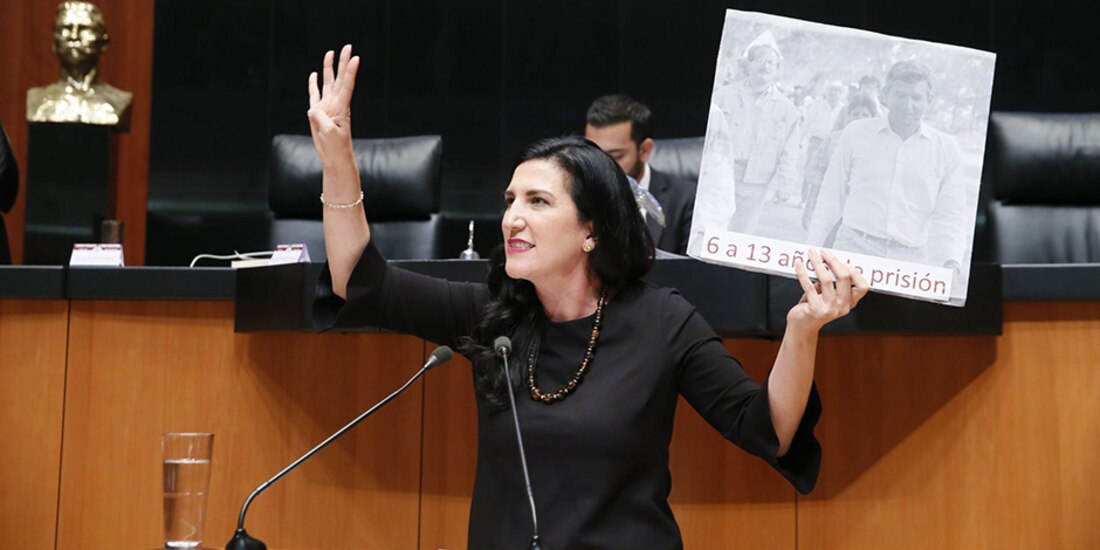 Kenia López Rabadán, senadora por el PAN.