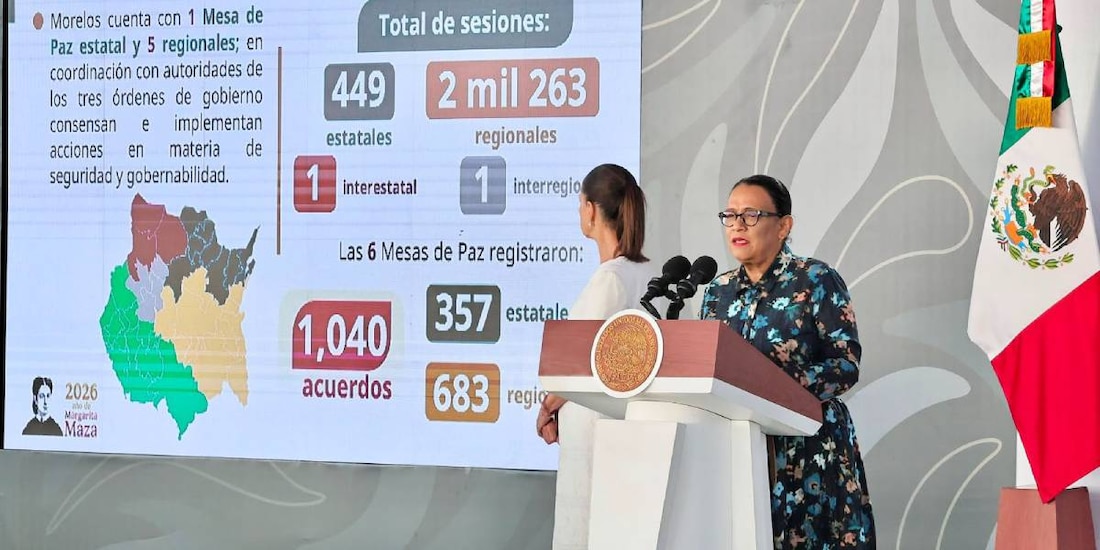 La secretaria de Gobernación, Rosa Icela Rodríguez, expuso los resultados de las estrategias de prevención durante la mañanera.