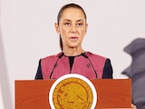 La Jefa del Ejecutivo, Claudia Sheinbaum, ayer, en conferencia.