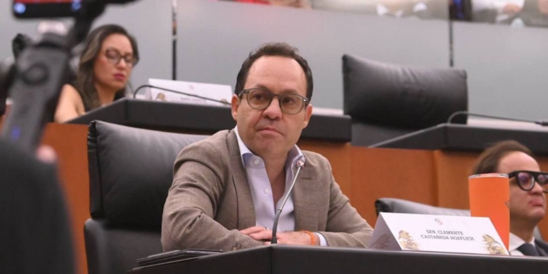 Clemente Castañeda, coordinador de Movimiento Ciudadano en el Senado.